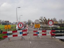foto Verkeersregelaars i.v.m. reconstructie Doctor van Noortstraat te Stompwijk