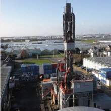 foto Verkeersregelaars bij aardwarmte project in Honselersdijk